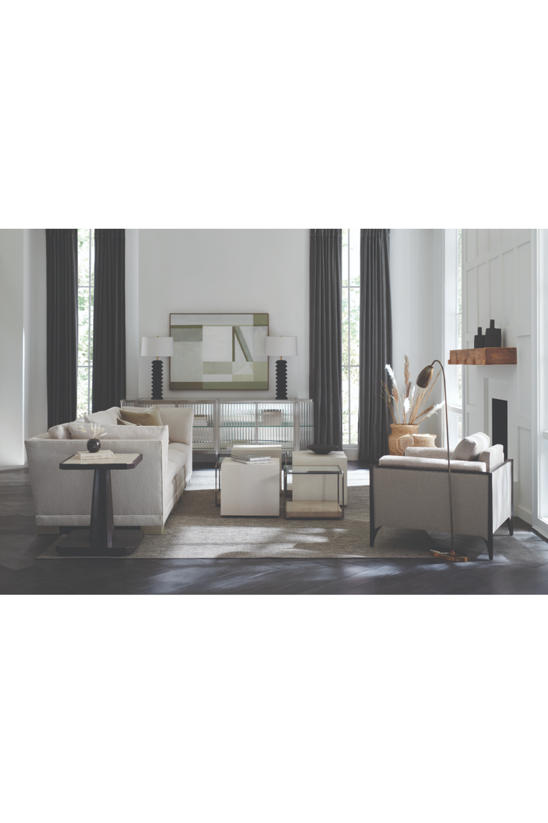 Canapé Modulaire en Chenille Moderne | Caracole Deep Retreat | OROA.fr