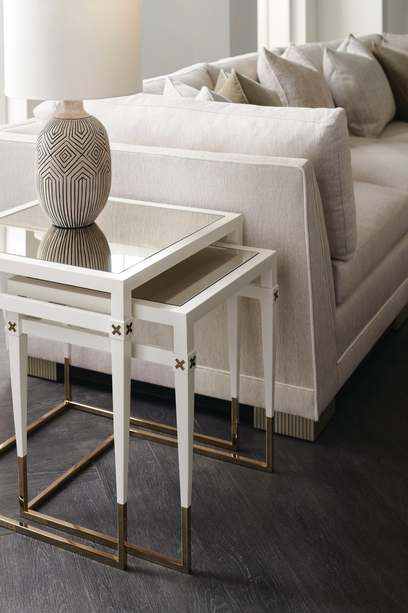 Canapé Modulaire en Chenille Moderne | Caracole Deep Retreat | OROA.fr