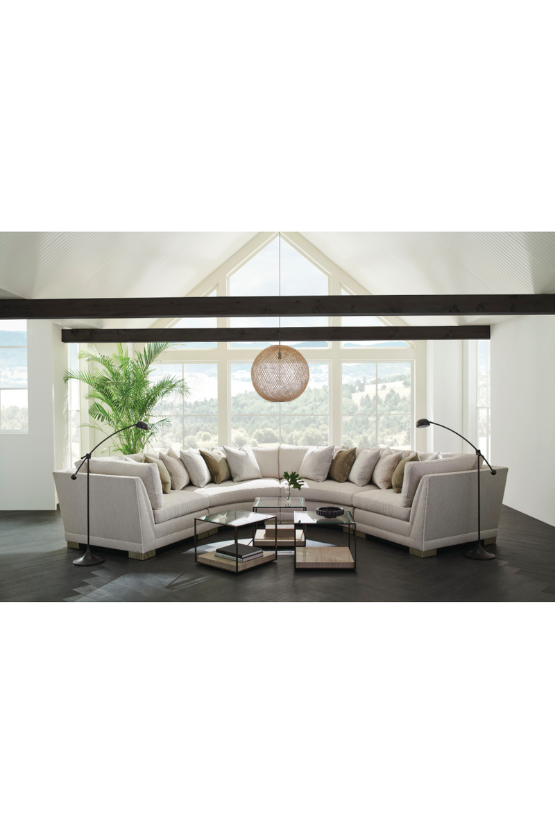 Canapé Modulaire en Chenille Moderne | Caracole Deep Retreat | OROA.fr