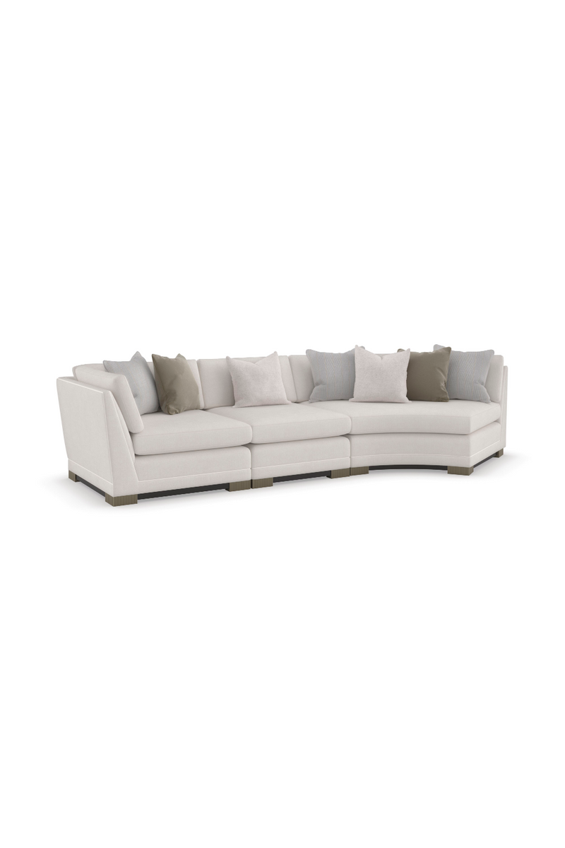 Canapé Modulaire en Chenille Moderne | Caracole Deep Retreat | OROA.fr