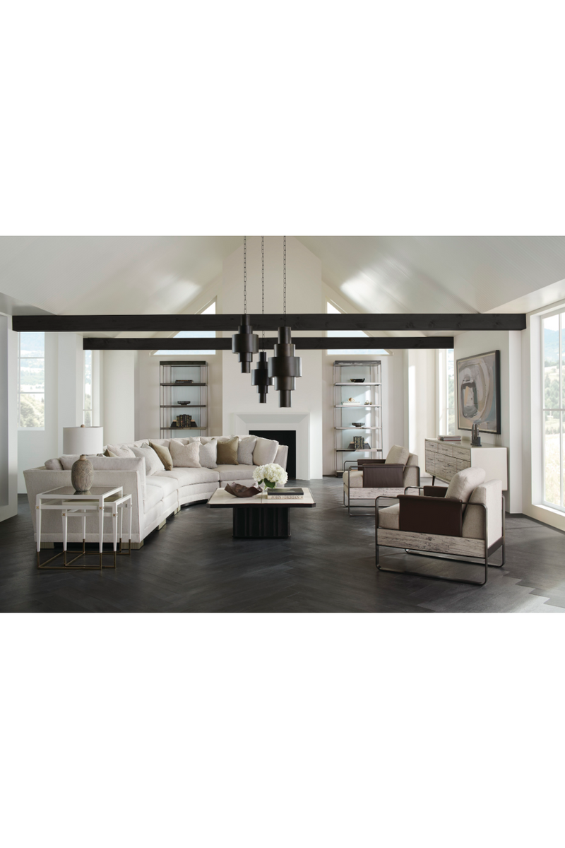 Canapé Modulaire en Chenille Moderne | Caracole Deep Retreat | OROA.fr