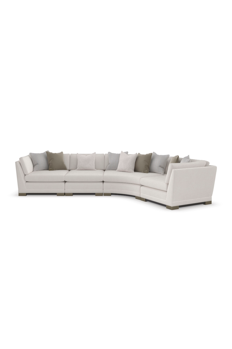 Canapé Modulaire en Chenille Moderne | Caracole Deep Retreat | OROA.fr
