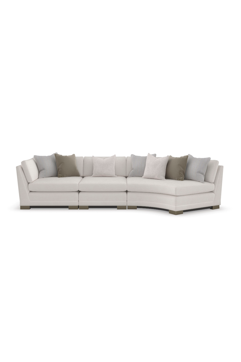Canapé Modulaire en Chenille Moderne | Caracole Deep Retreat | OROA.fr