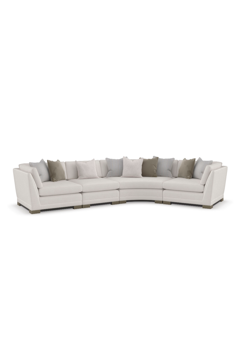Canapé Modulaire en Chenille Moderne | Caracole Deep Retreat | OROA.fr