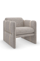 Fauteuil club moderne gris | Caracole Cigar | OROA.fr