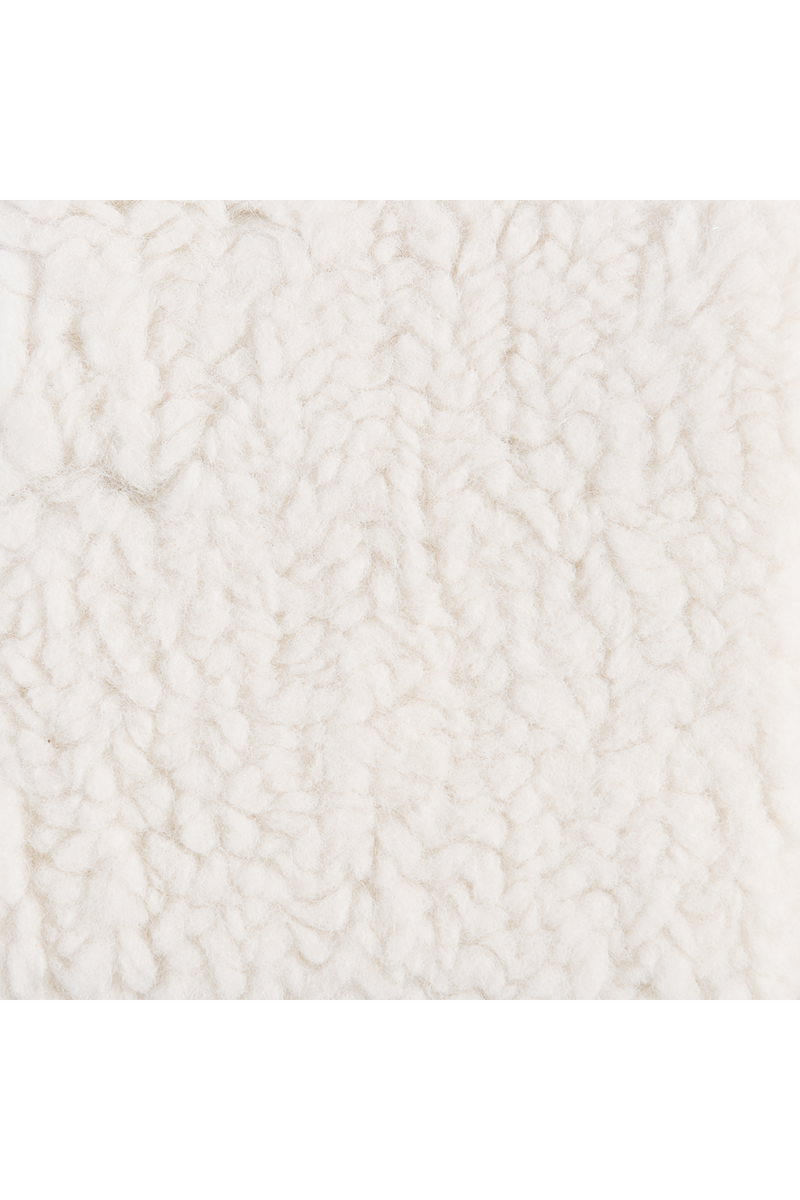 Fauteuil pivotant en velours crème | Caracole Olympia | OROA.fr