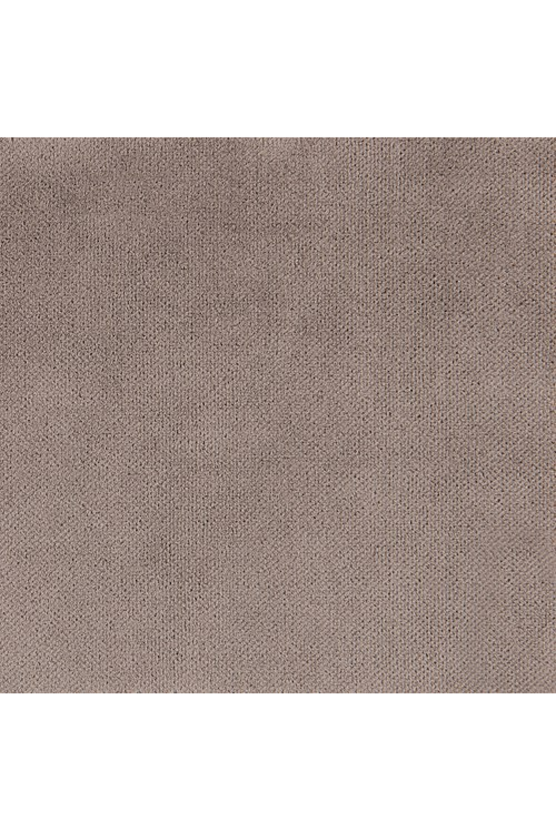 Canapé Courbé en Velours Taupe | Caracole Clipper | OROA.fr