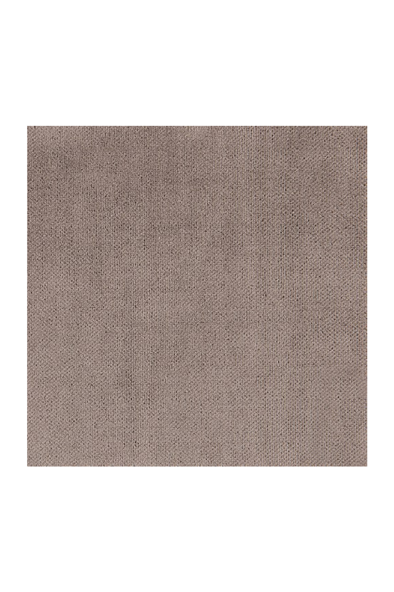 Fauteuil lounge pivotant en velours taupe | Caracole Clipper | OROA.fr