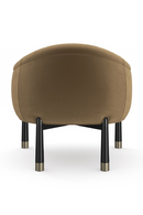 Fauteuil d’Appoint Courbé en Velours | Caracole Baton | OROA.fr