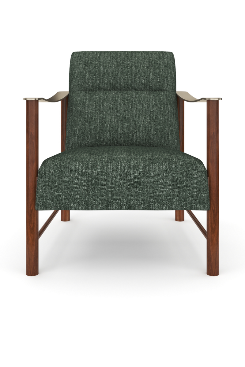 Fauteuil d’Appoint en Lin Eucalyptus | Caracole Slant | Oroa.fr