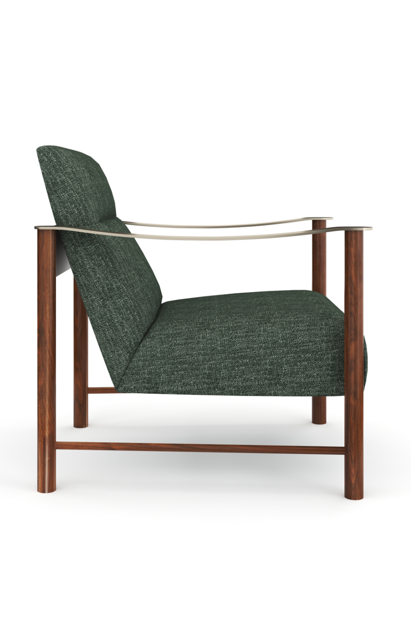 Fauteuil d’Appoint en Lin Eucalyptus | Caracole Slant | Oroa.fr