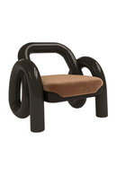 Fauteuil d’Accent Torsadé Brillant | Caracole Gelée | OROA.fr