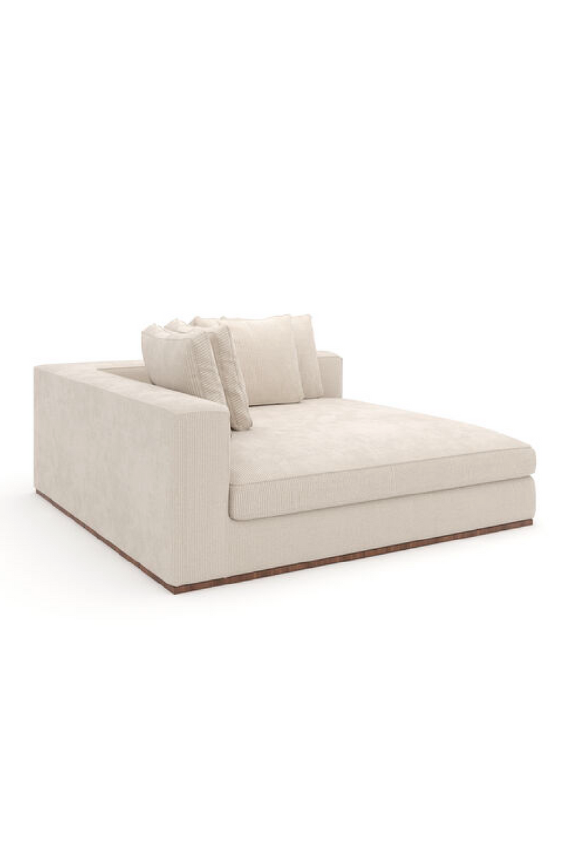 Canapé Modulaire Capitonné Blanc | Caracole Bello | OROA.fr