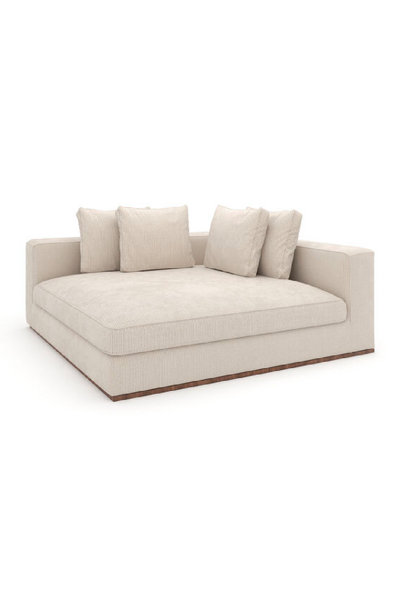 Canapé Modulaire Capitonné Blanc | Caracole Bello | OROA.fr