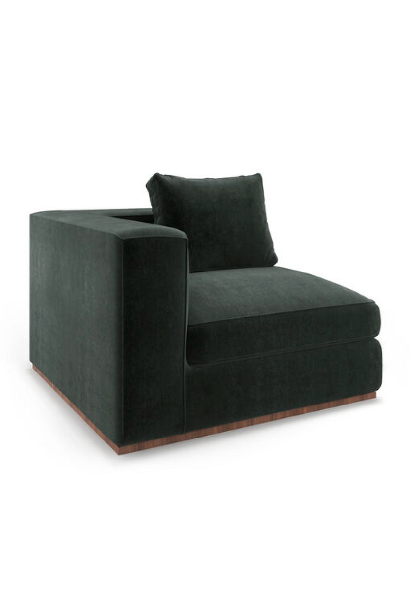 Canapé Modulaire Rembourré Noir | Caracole Bello | Meubleluxe.fr