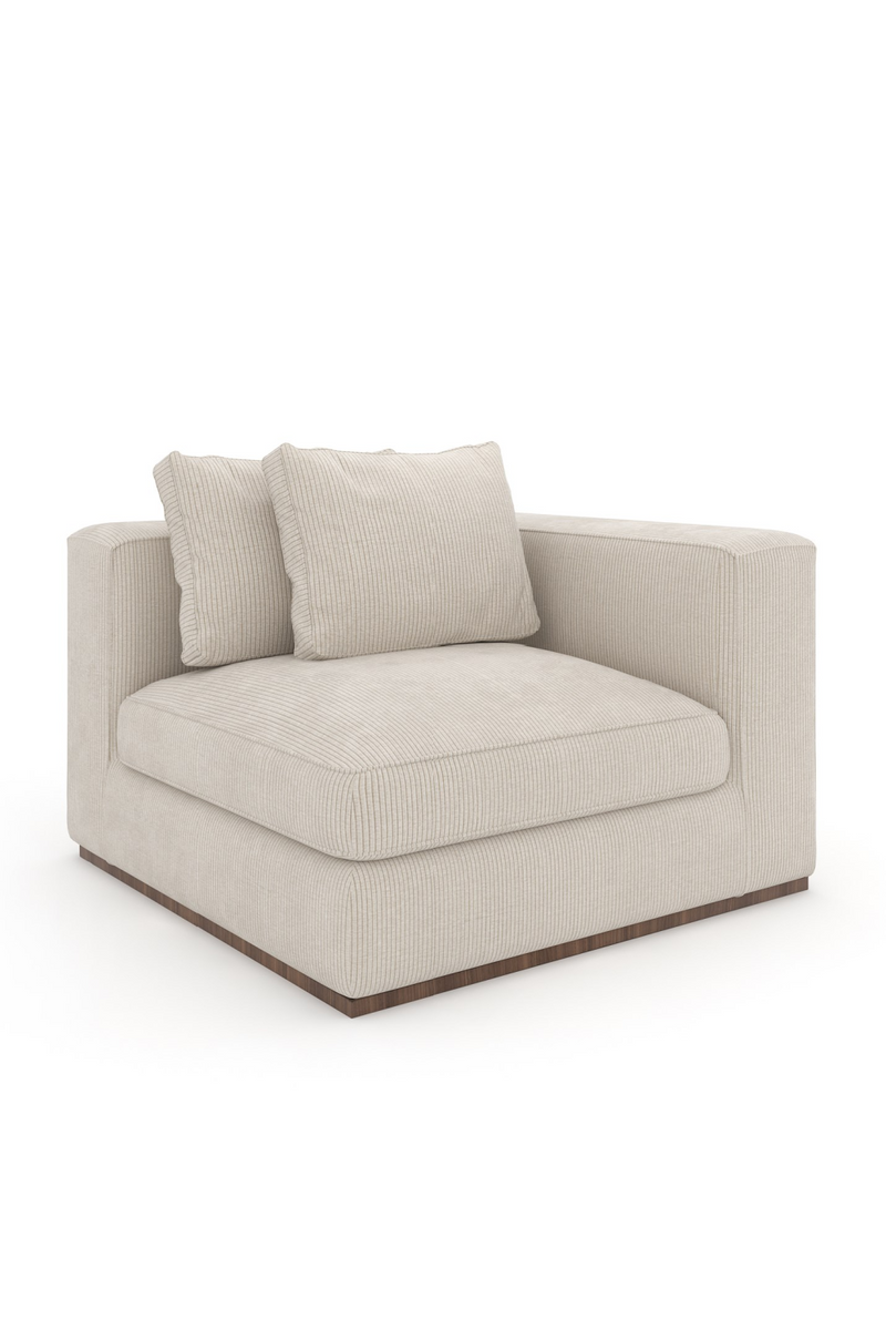 Canapé Modulaire Capitonné Blanc | Caracole Bello | OROA.fr