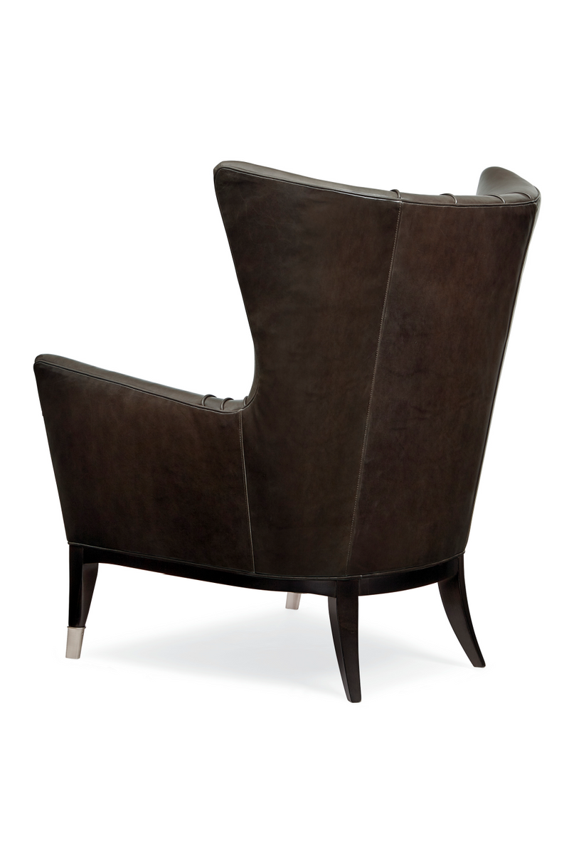 Fauteuil Wingback en Cuir Marron | Caracole So Welt Done | OROA.fr
