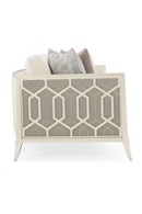 Canapé moderne sculpté crème | Caracole Just Duet | Meubleluxe.fr