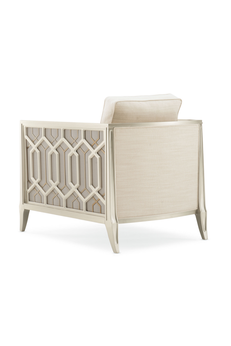 Fauteuil de salon en métal sculpté | Caracole Just Duet | Oroa.fr