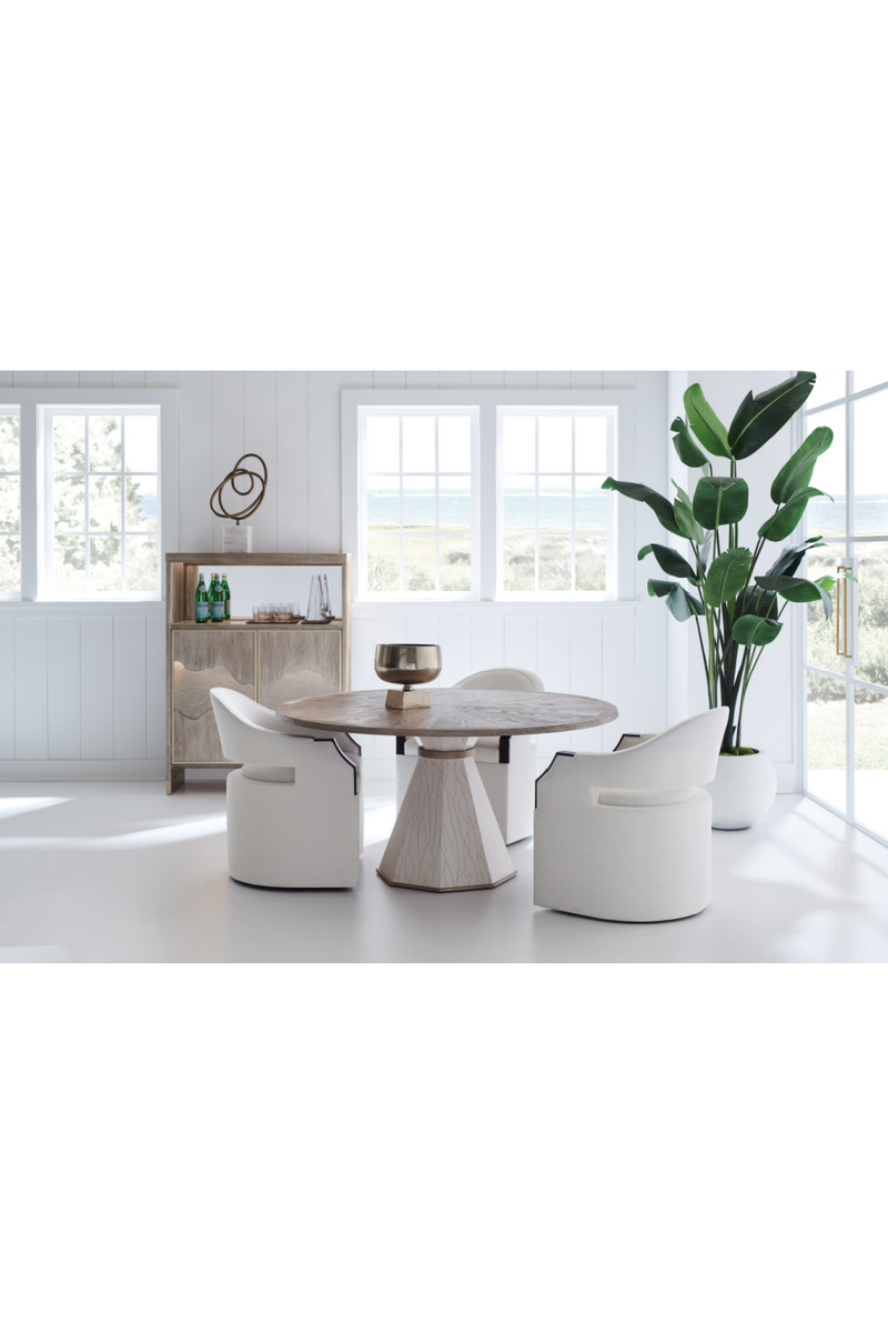 Chaise d’appoint moderne blanche | Caracole Dinner Roll | Oroa.fr
