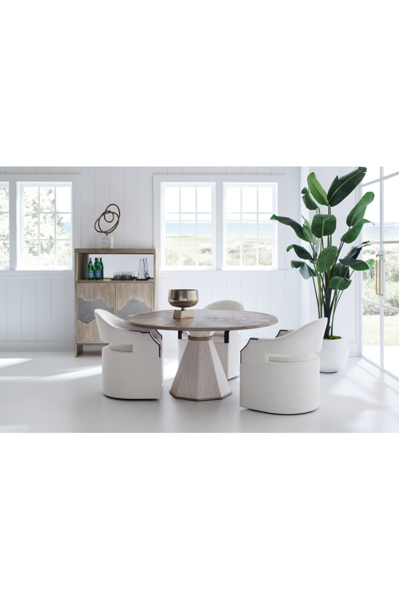 Chaise d’appoint moderne blanche | Caracole Dinner Roll | Oroa.fr