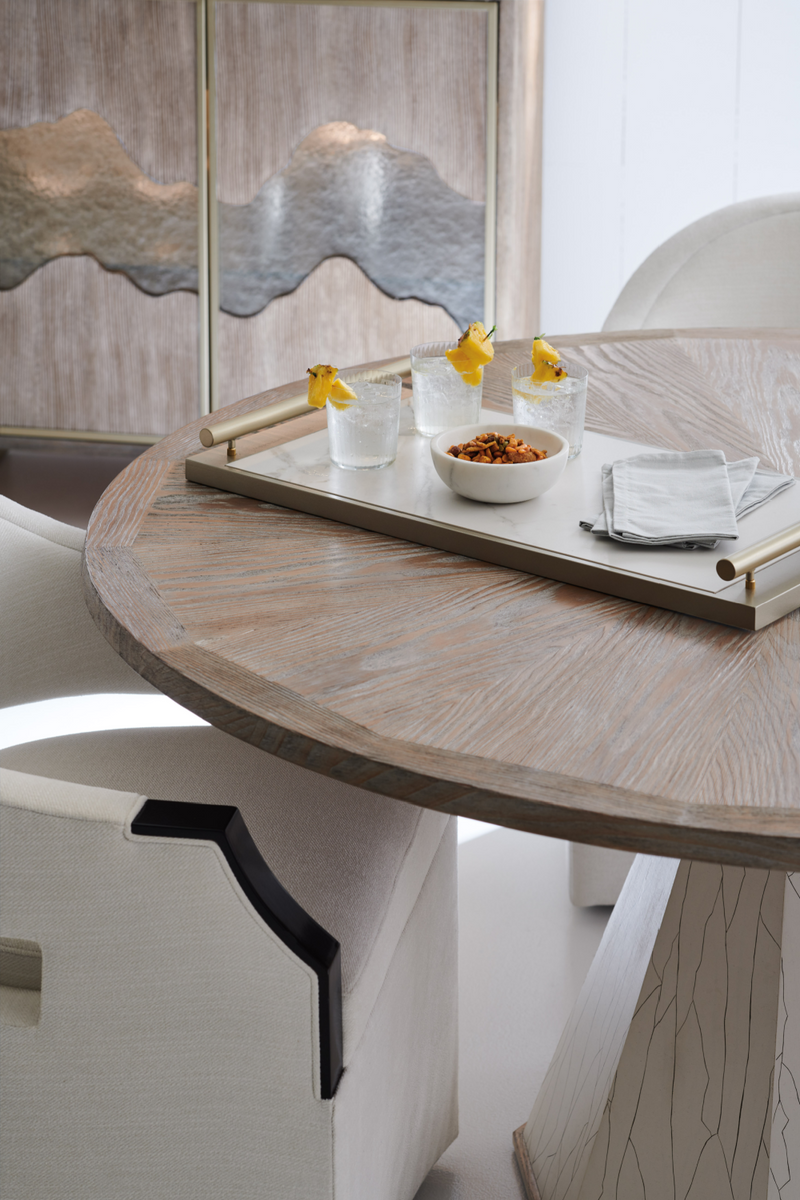 Chaise d’appoint moderne blanche | Caracole Dinner Roll | Oroa.fr