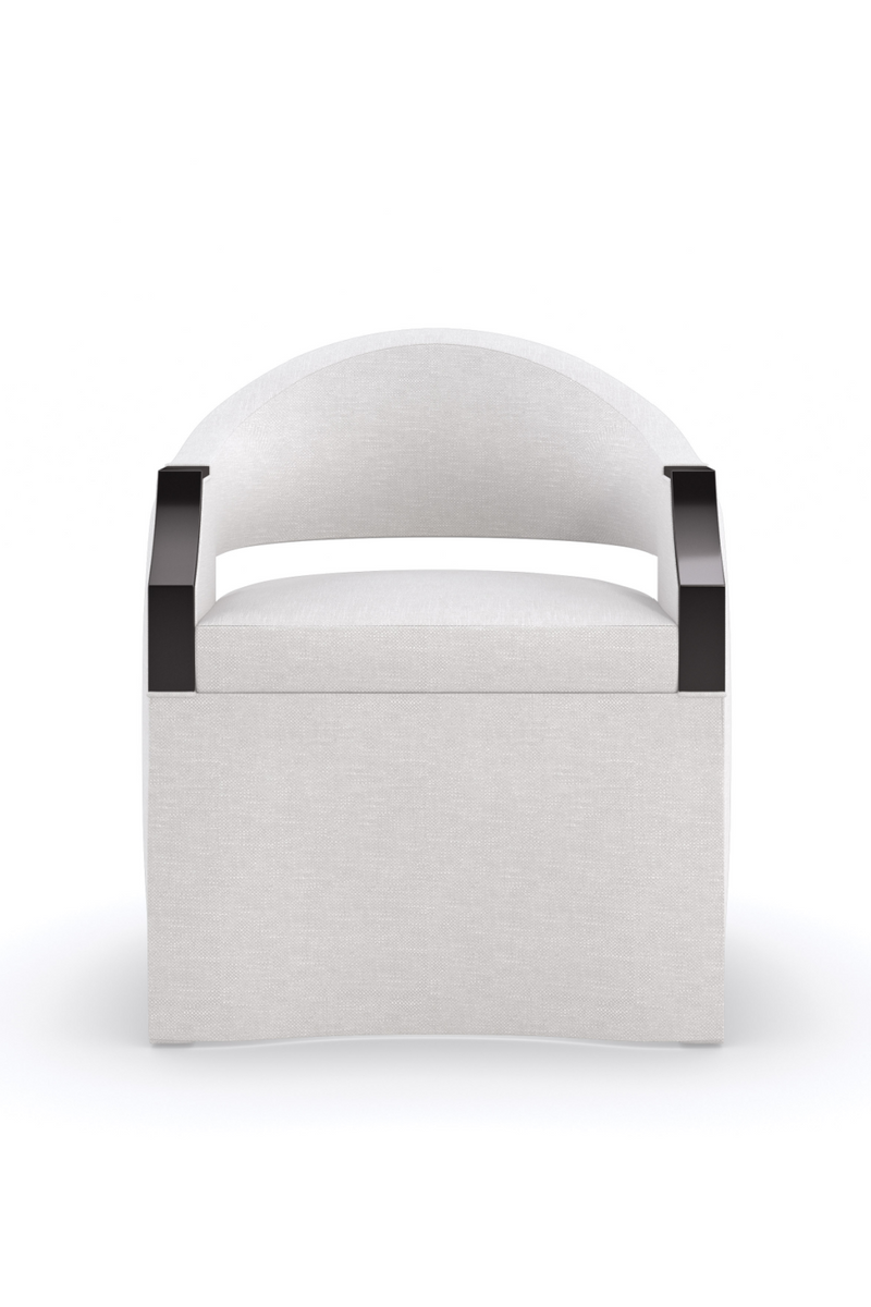 Chaise d’appoint moderne blanche | Caracole Dinner Roll | Oroa.fr