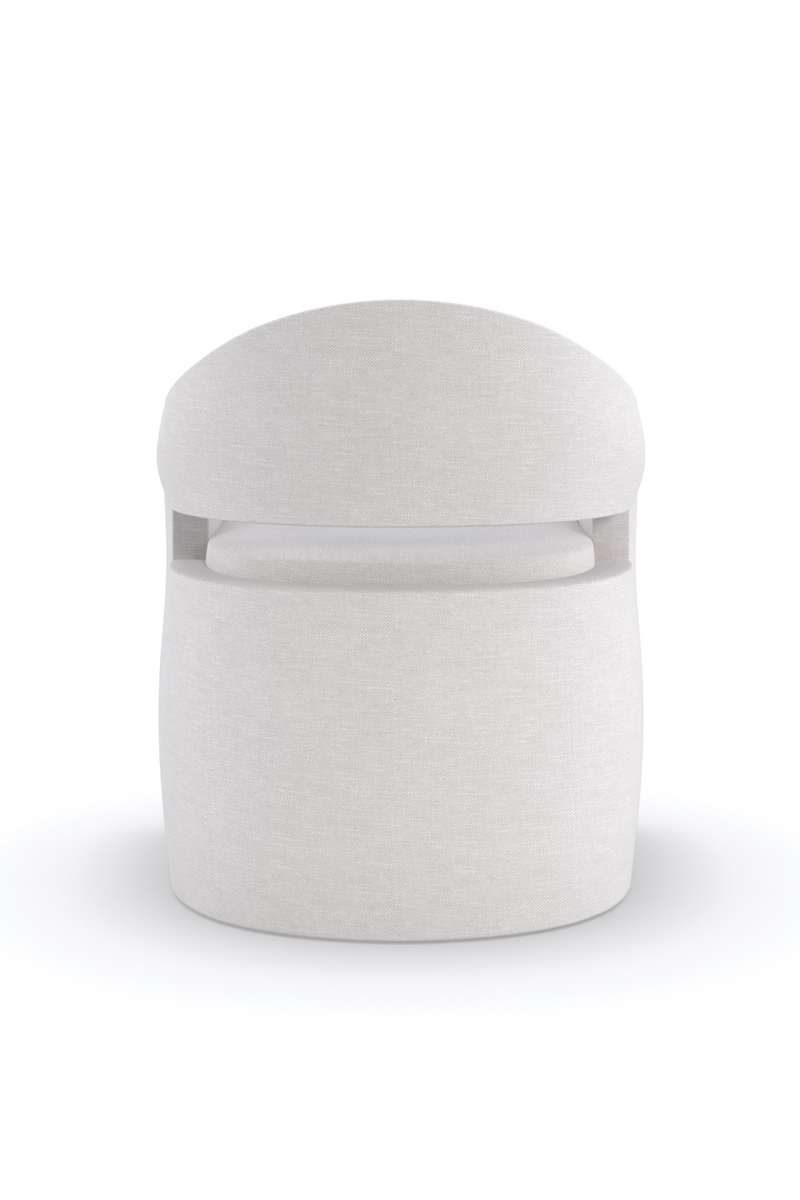 Chaise d’appoint moderne blanche | Caracole Dinner Roll | Oroa.fr