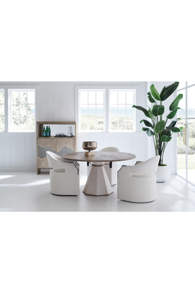 Chaise d’appoint moderne blanche | Caracole Dinner Roll | Oroa.fr