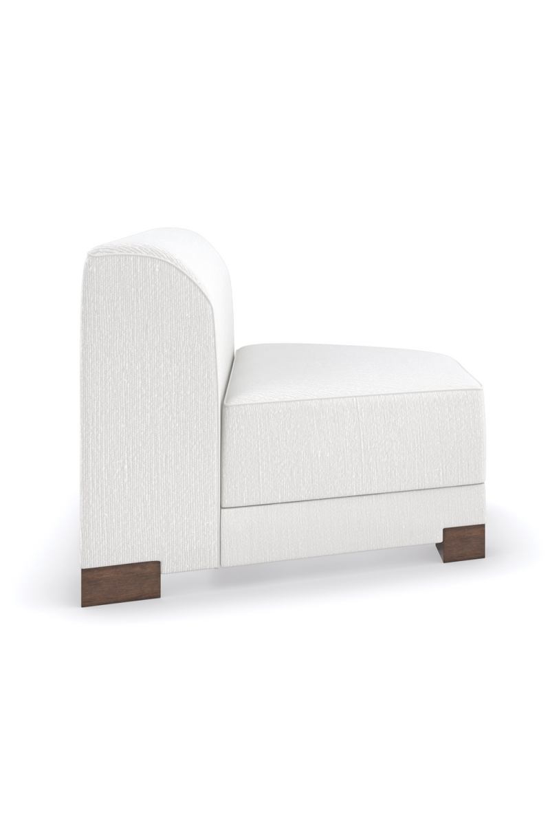 Fauteuil Modulaire en Chenille Blanche | Caracole Lounge Around | OROA.fr