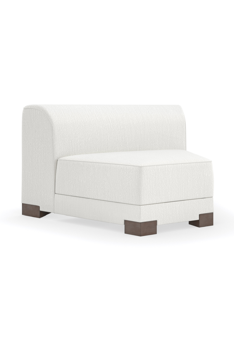 Fauteuil Modulaire en Chenille Blanche | Caracole Lounge Around | OROA.fr