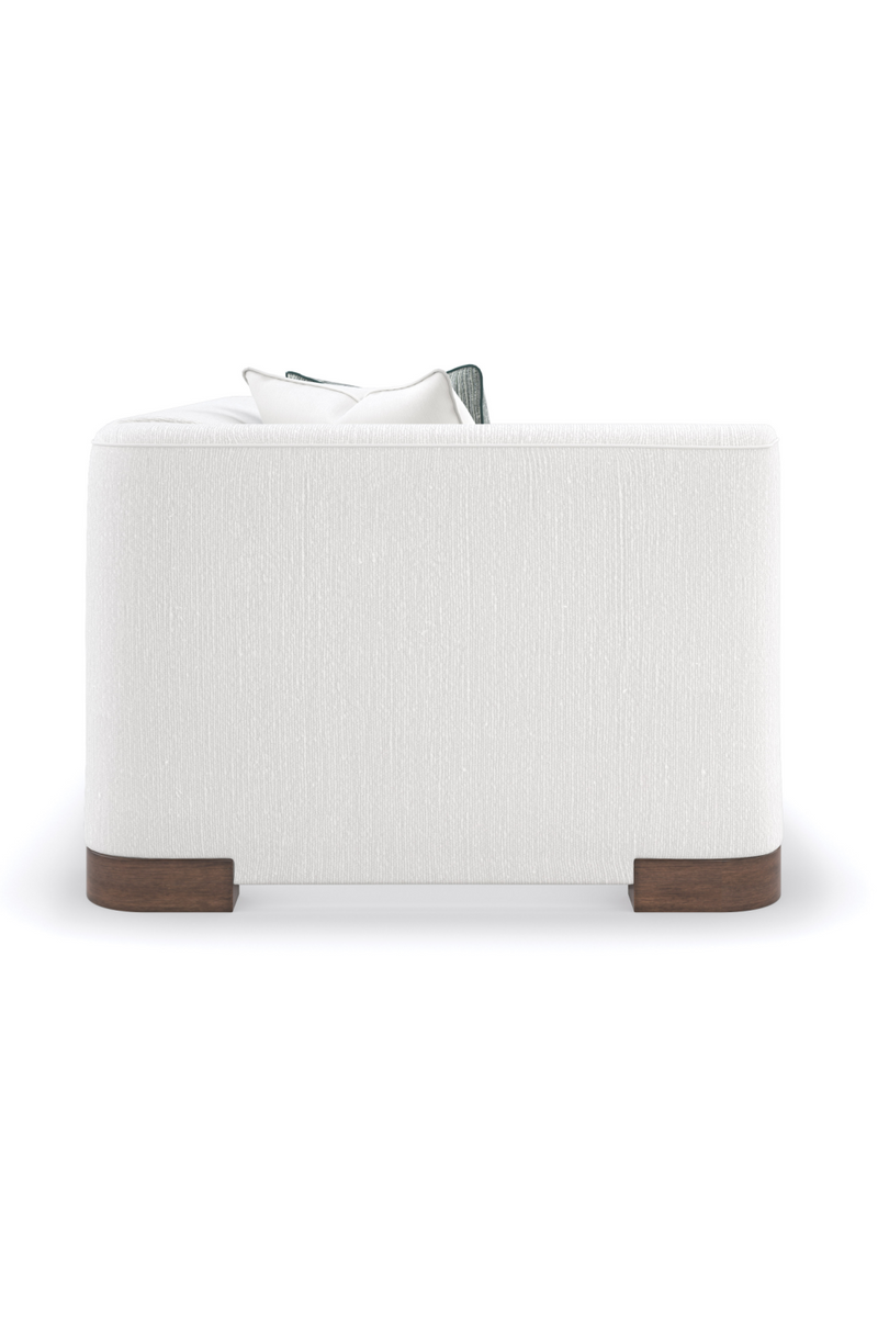Fauteuil Modulaire en Chenille Blanche | Caracole Lounge Around | OROA.fr