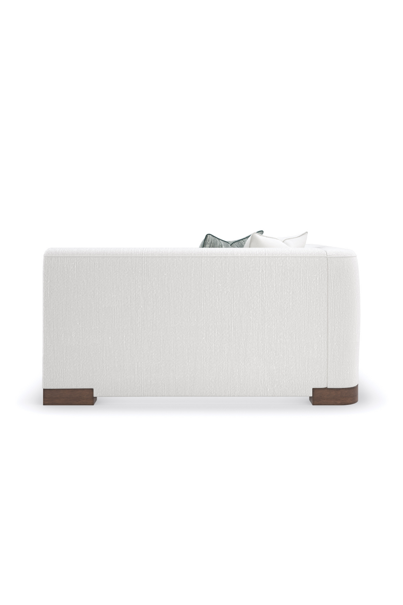Fauteuil Modulaire en Chenille Blanche | Caracole Lounge Around | OROA.fr
