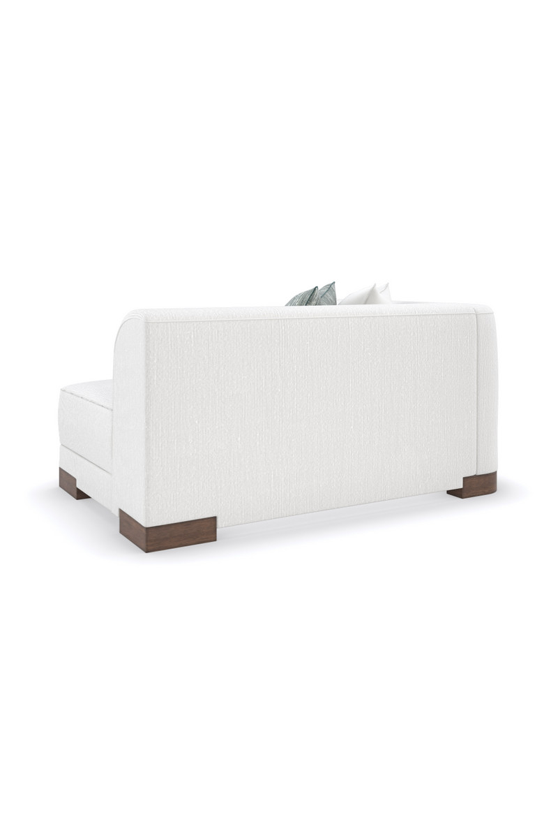 Fauteuil Modulaire en Chenille Blanche | Caracole Lounge Around | OROA.fr