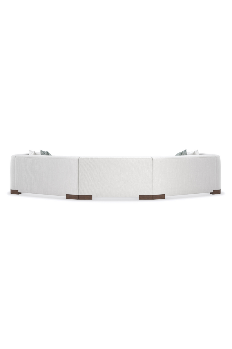 Fauteuil Modulaire en Chenille Blanche | Caracole Lounge Around | OROA.fr