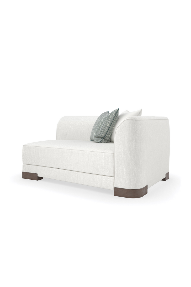 Fauteuil Modulaire en Chenille Blanche | Caracole Lounge Around | OROA.fr
