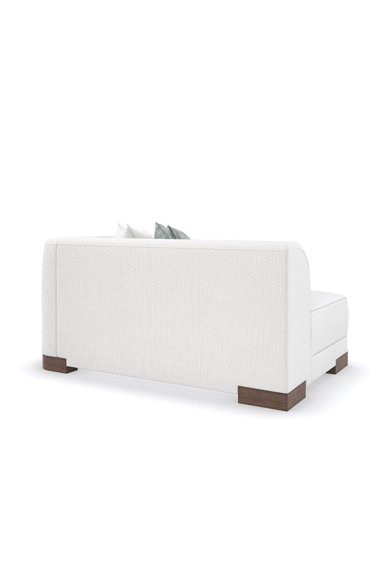 Fauteuil Modulaire en Chenille Blanche | Caracole Lounge Around | OROA.fr