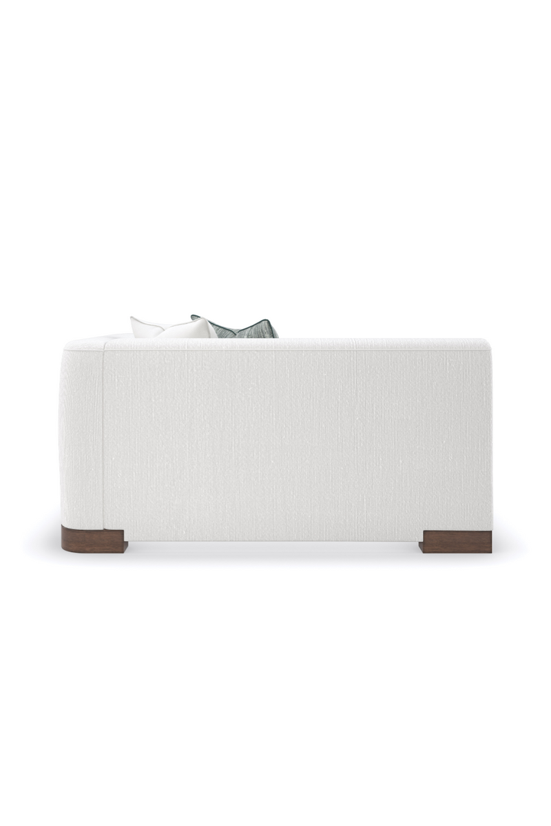 Fauteuil Modulaire en Chenille Blanche | Caracole Lounge Around | OROA.fr