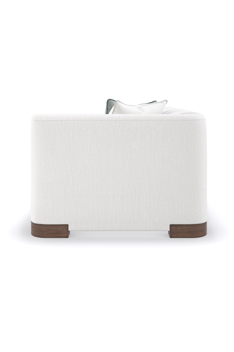 Fauteuil Modulaire en Chenille Blanche | Caracole Lounge Around | OROA.fr
