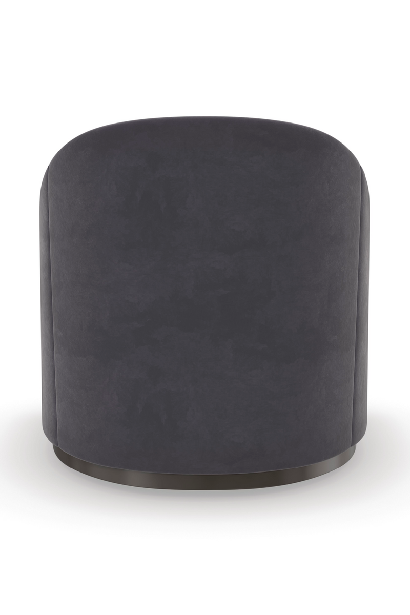 Fauteuil Club en Velours Gris Foncé | Caracole Eclipse | Oroa.fr