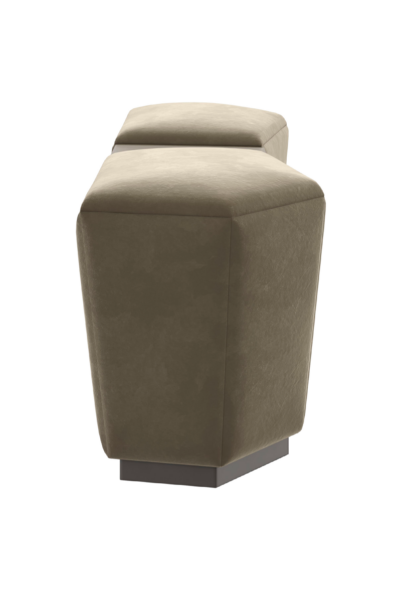 Pouf de Rangement en Mohair | Caracole Castor | OROA.fr