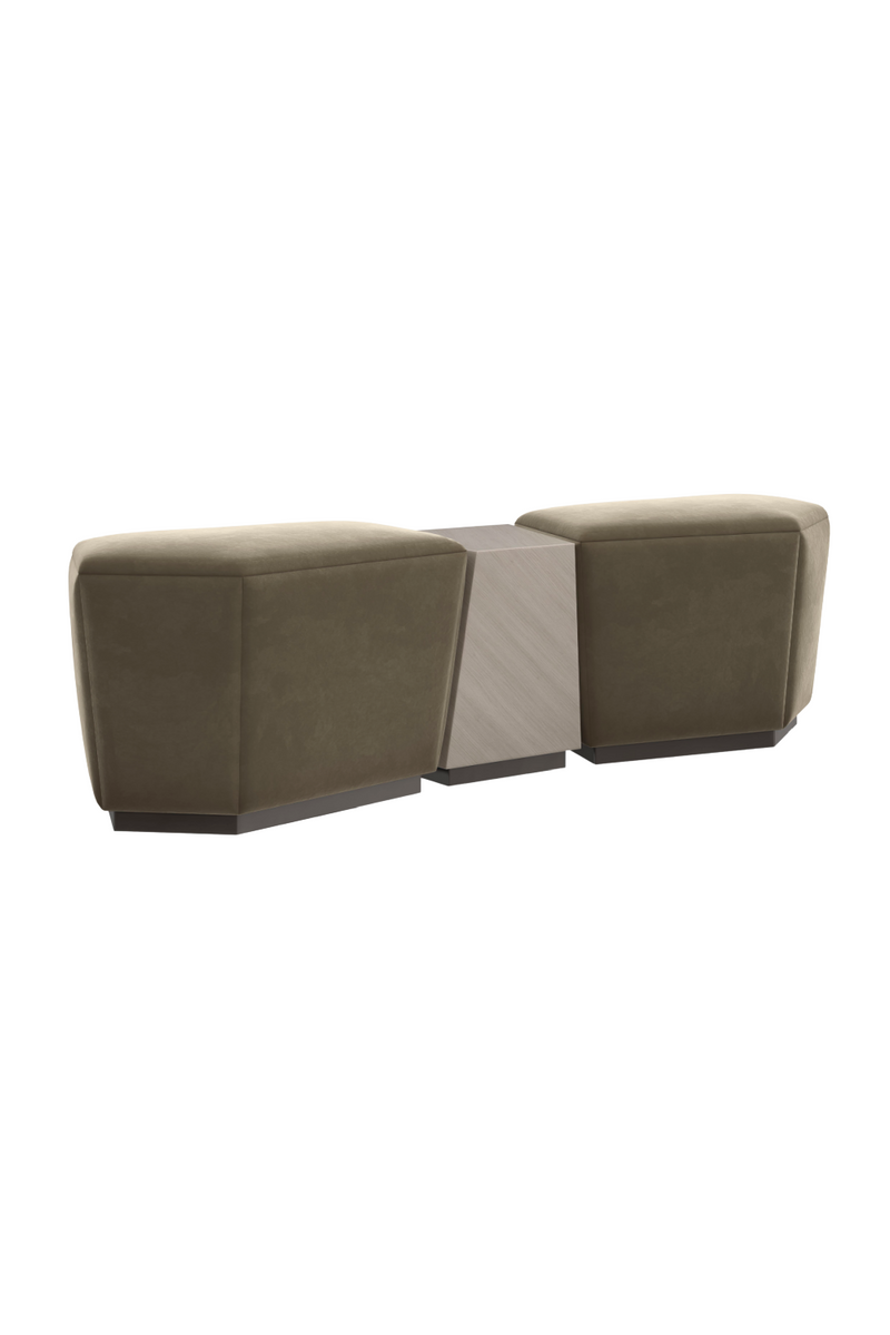 Ottoman de Rangement en Mohair | Caracole Pollux
