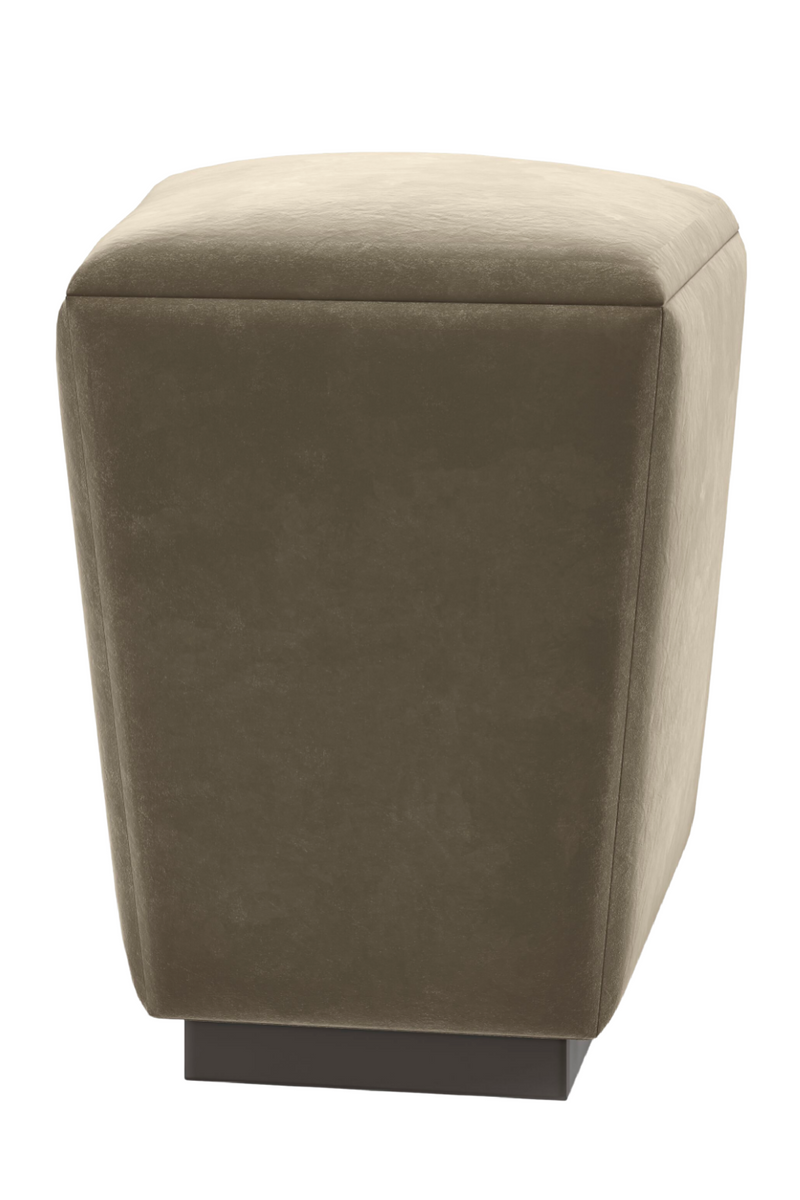 Ottoman de Rangement en Mohair | Caracole Pollux | Oroa.fr
