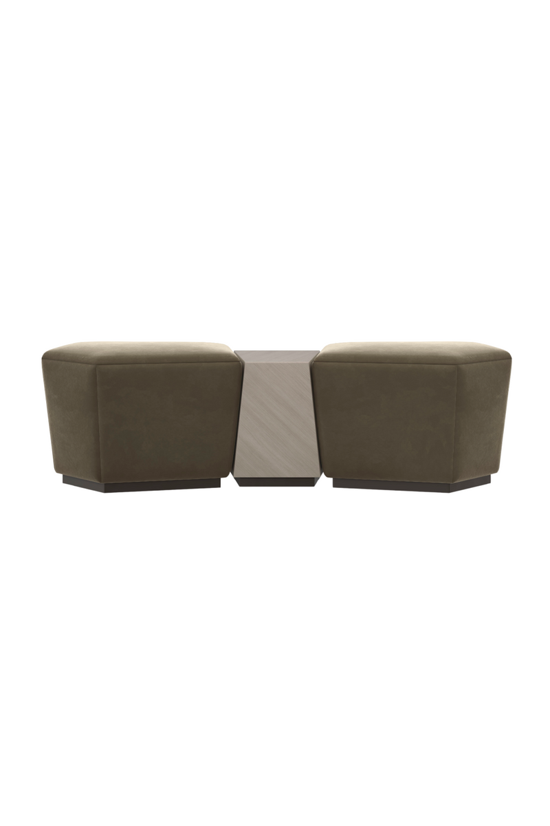 Ottoman de Rangement en Mohair | Caracole Pollux