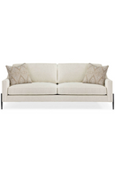 Canapé 3 places en tissu ivoire | Caracole Remix | Meubleluxe.fr