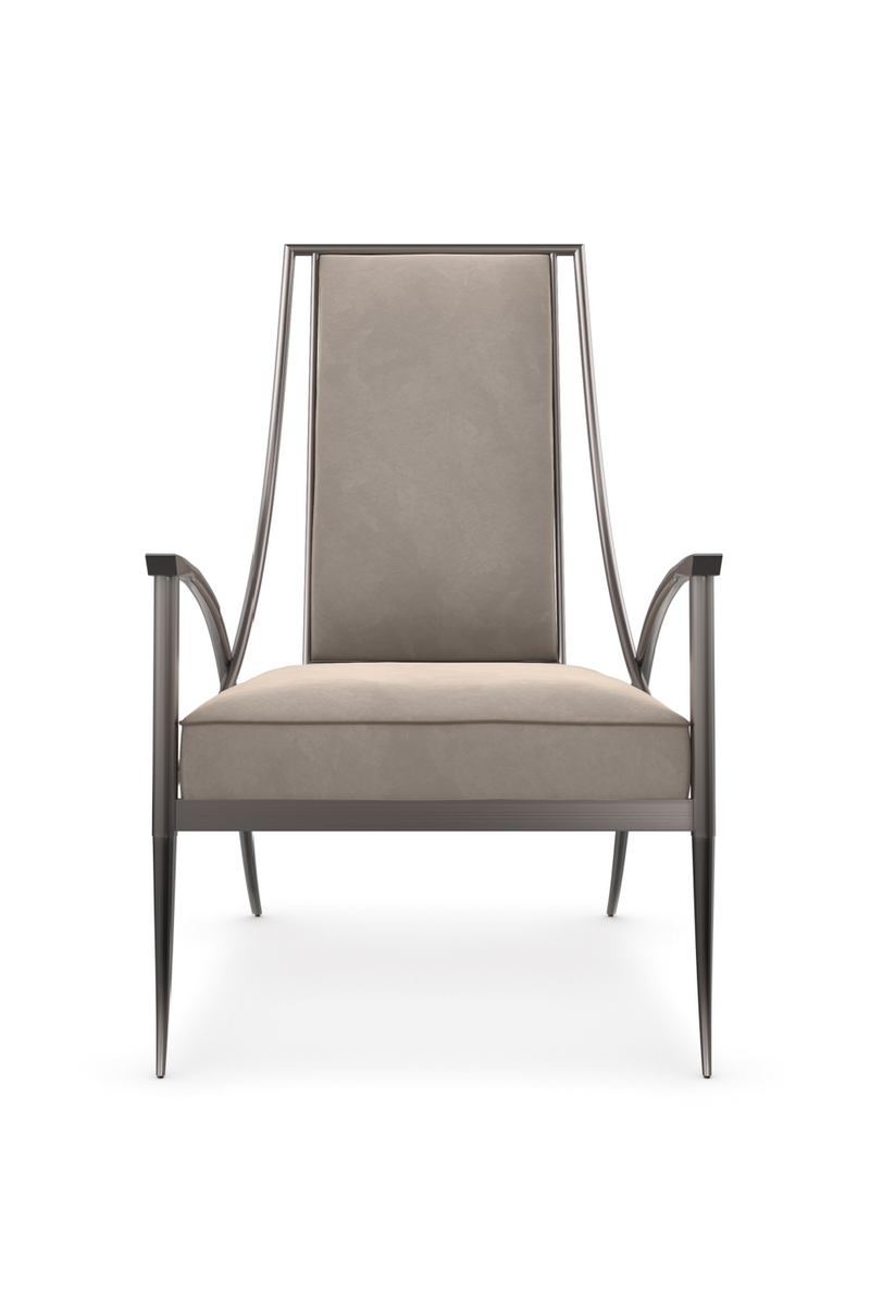 Fauteuil en acier inoxydable fumé | Caracole Mantis | Oroa.fr