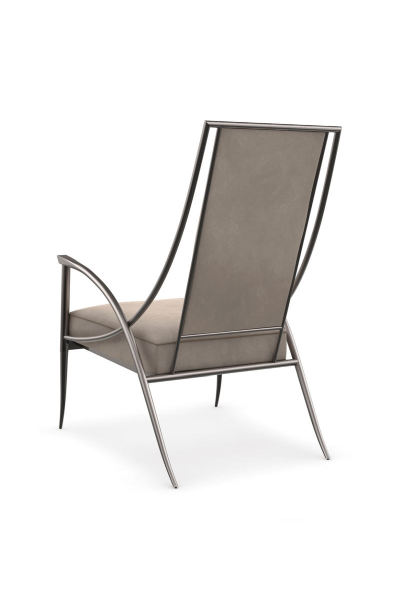 Fauteuil en acier inoxydable fumé | Caracole Mantis | Oroa.fr