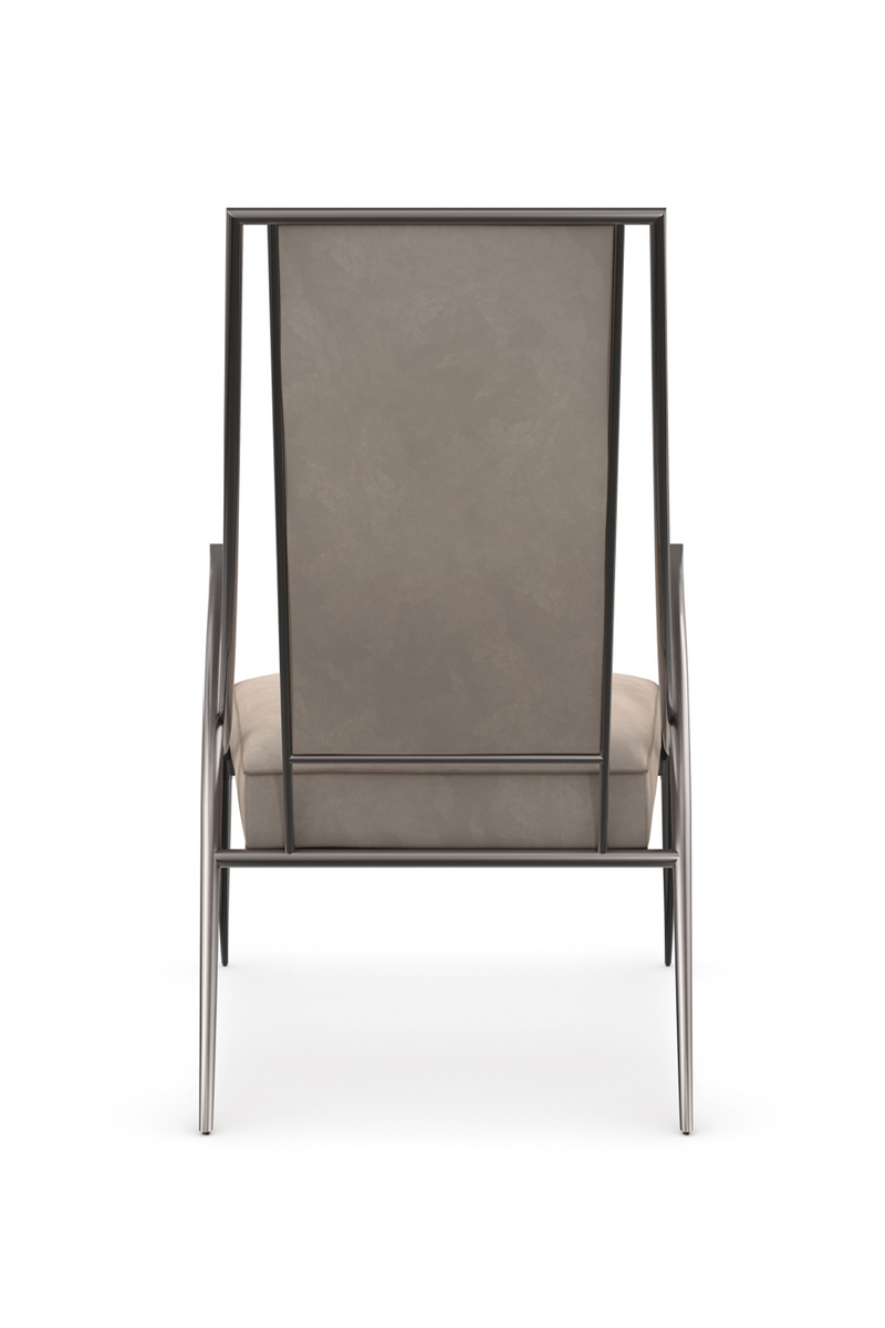 Fauteuil en acier inoxydable fumé | Caracole Mantis | Oroa.fr