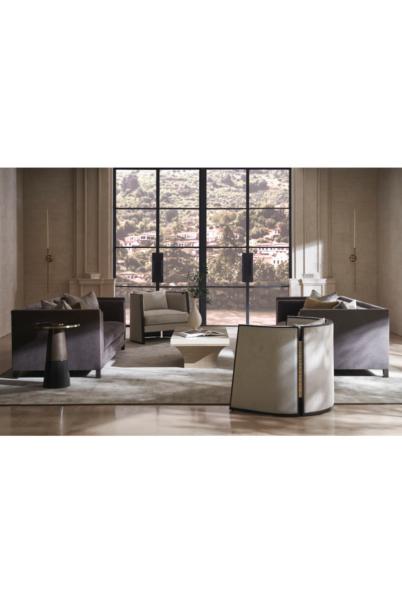 Canapé classique marron | Caracole Tuxedo | OROA.fr