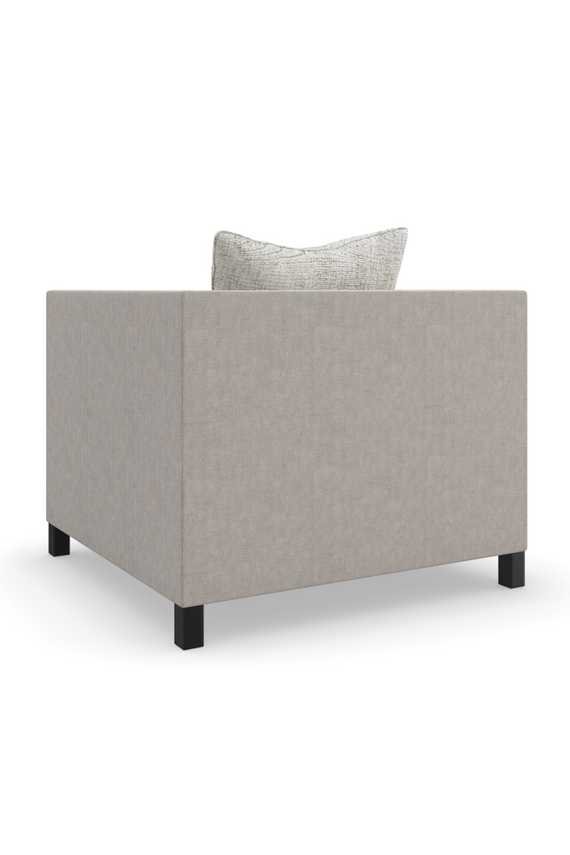 Fauteuil Lounge Gris Clair | Caracole Tuxedo | OROA.fr